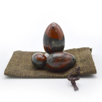 Pietra di sangue naturale Yoni Massaggio Uova Abito in tre pezzi per donne Esercizio Kegel Caratteristica regionale E tema dell'amore