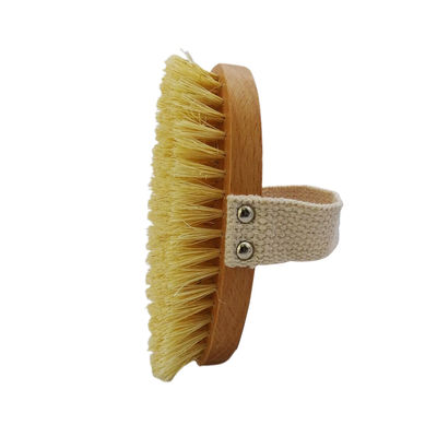 Funzione di massaggio Giallo Asciutto Bagnato Corpo Spazzola Morbida Pellettine Naturale Esfoliazione Pelle morta Cellulite liscia Rallenta l'invecchiamento Stimola linfa e flusso sanguigno