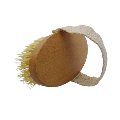 Funzione di massaggio Giallo Asciutto Bagnato Corpo Spazzola Morbida Pellettine Naturale Esfoliazione Pelle morta Cellulite liscia Rallenta l'invecchiamento Stimola linfa e flusso sanguigno