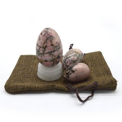 Esercizio di Kegel Set di uova Rhodonite Pietra Giada Yoni Massaggio per il benessere emotivo delle donne