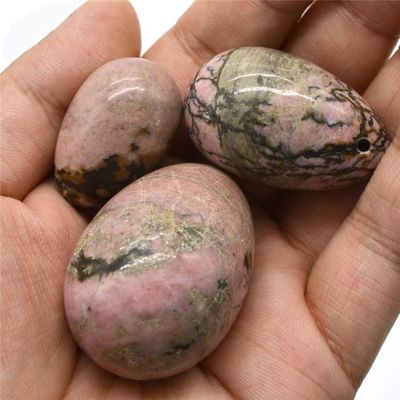 Esercizio di Kegel Set di uova Rhodonite Pietra Giada Yoni Massaggio per il benessere emotivo delle donne
