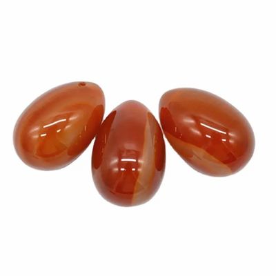 2024 Uovo Yoni di carnelia Uovo di giada di agata rossa per il rafforzamento vaginale Esercizio massaggio terapia