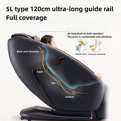 Poltrona di massaggio nera 2024 Smart Tutto il corpo elettrico fisioterapia automatica massaggiatore salute benessere letto massaggio