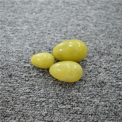 Kegel Healing Giallo Naturale Olivina Quarzo Giada Pietra Yoni Uova Per Esercizio Vaginale Tema di Amore e Prodotti Caldi