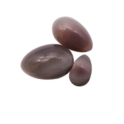 Yoni Egg Set Curative Polished Grey Agate Egg Kaigl Vagina Dumbbell Yoni Massage Stones 3 dimensioni per il benessere intimo