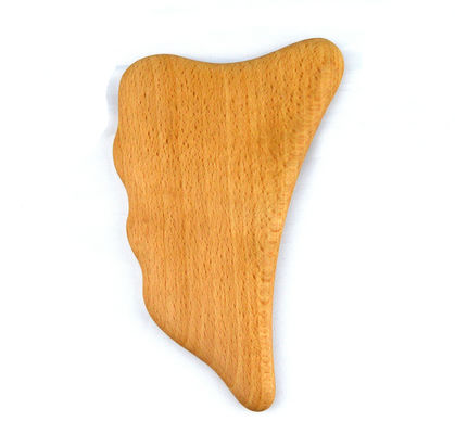 Logo personalizzato Massatore in legno Gua Sha Massaggio corpo Strumento di massaggio per auto cura della pelle Spa Facial lifting bellezza