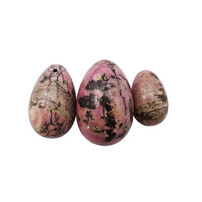 Esercizi di Kegel Pietre preziose Giada calda Rhodonite Pietra di palma Yoni Uova per donne Allenamento muscolare pelvico in 3 dimensioni
