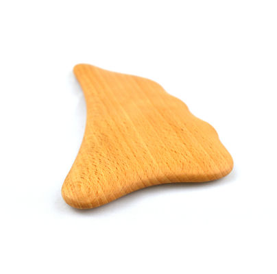 Logo personalizzato Massatore in legno Gua Sha Massaggio corpo Strumento di massaggio per auto cura della pelle Spa Facial lifting bellezza