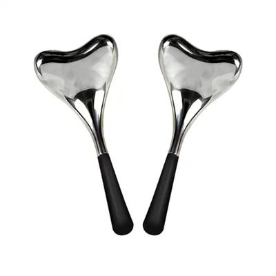 Globi di ghiaccio per il viso di refrigerazione in acciaio inossidabile per la bellezza del viso Globi criogenici in oro e argento di lusso