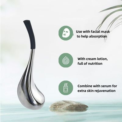 Globi di ghiaccio per il viso di refrigerazione in acciaio inossidabile per la bellezza del viso Globi criogenici in oro e argento di lusso