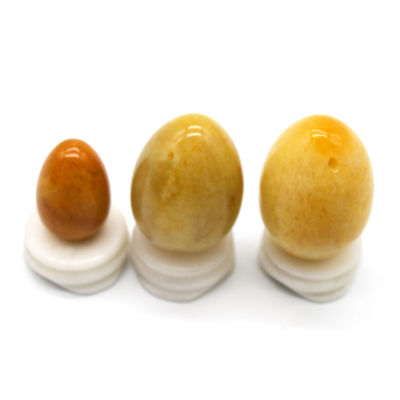 Caratteristica regionale Uova di giada gialla Esercizio di Kegel Uova di pietra semi-preziosa per amore tema