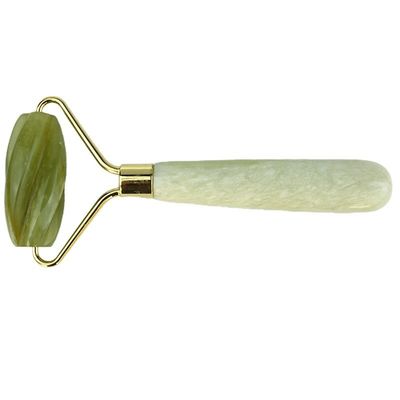 Attrezzatura per massaggi facciali 100% naturale Xiuyan Green Jade Roller Facial Jade Stone Eye Massage Ice Roller Per Massaggi