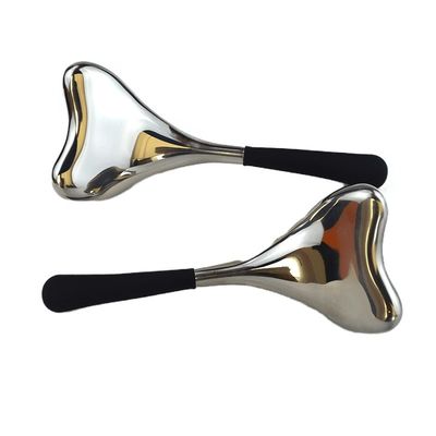 Globi di ghiaccio per il viso di refrigerazione in acciaio inossidabile per la bellezza del viso Globi criogenici in oro e argento di lusso