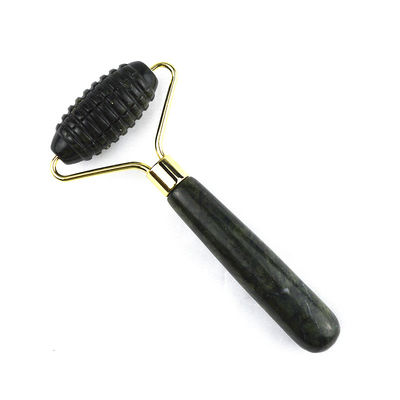 Disponibile il logo personalizzato Spikey naturale Xiuyan Giada Facial Guasha Roller Massaggiatore Faciale Per Massaggio della Pelle Gua Sha Strumenti di Bellezza Per Donne