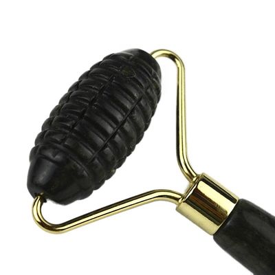 Disponibile il logo personalizzato Spikey naturale Xiuyan Giada Facial Guasha Roller Massaggiatore Faciale Per Massaggio della Pelle Gua Sha Strumenti di Bellezza Per Donne