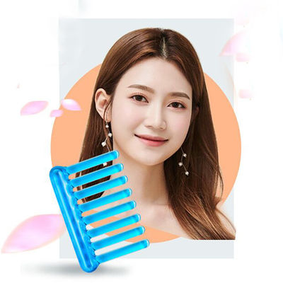 2024 Popular Gua Sha Lady Comb Comb nero/azzurro Massaggio per la manutenzione dei capelli lunghi e doppia funzione bellezza muscolare di ghiaccio