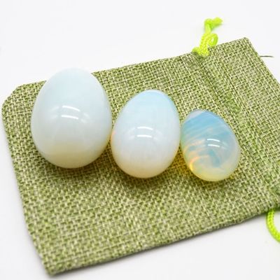Uovo Yoni opalita Esercizio pelvico Kegel Uovo di giada per rafforzare i muscoli vaginali e massaggio a sfera di cristallo