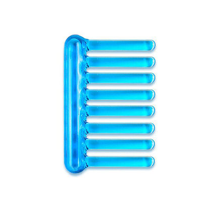 2024 Popular Gua Sha Lady Comb Comb nero/azzurro Massaggio per la manutenzione dei capelli lunghi e doppia funzione bellezza muscolare di ghiaccio