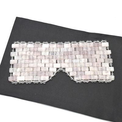 Maschera naturale di giada personalizzabile per la bellezza e maschera per gli occhi in quarzo rosa