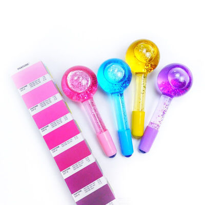 Massaggio Faciale Globo di raffreddamento Borosilicato Globo di ghiaccio di vetro per trattamenti facciali Roller Ball Spa Face Lift Beauty Skin Care