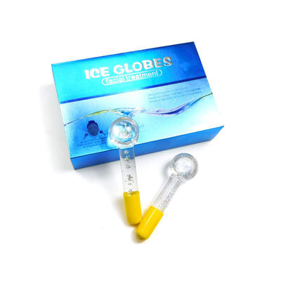 Massaggio Faciale Globo di raffreddamento Borosilicato Globo di ghiaccio di vetro per trattamenti facciali Roller Ball Spa Face Lift Beauty Skin Care