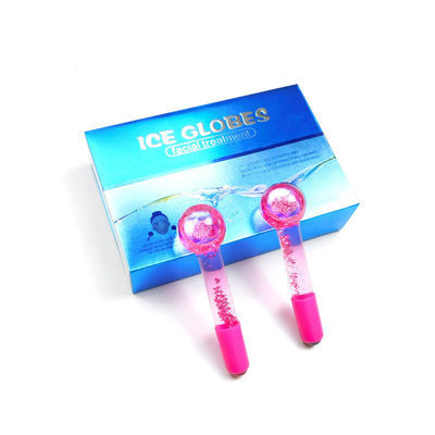 Massaggio Faciale Globo di raffreddamento Borosilicato Globo di ghiaccio di vetro per trattamenti facciali Roller Ball Spa Face Lift Beauty Skin Care