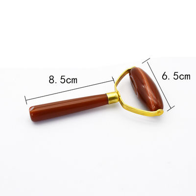 Agate Face Gua Sha Roller Body Skin Care Stone Massaggiatore Faciale per le Donne per alleviare lo Stress e il Gonfiore degli Occhi