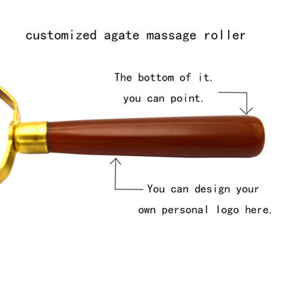 Agate Face Gua Sha Roller Body Skin Care Stone Massaggiatore Faciale per le Donne per alleviare lo Stress e il Gonfiore degli Occhi