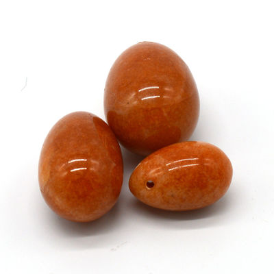 Uova in pietra preziosa scolpite per l'esercizio vaginale