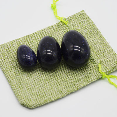 Uova Yoni in giada blu scolpite rafforzano efficacemente i muscoli vaginali