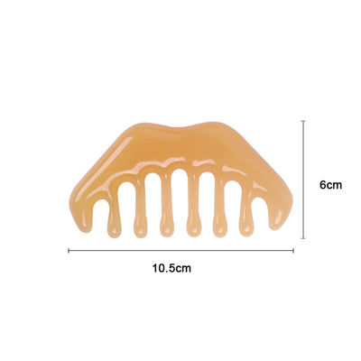 ISO9001 Certificato Resina Gua Sha Massager pettine per la cura del cuoio capelluto e terapia acupoint Cera d'api