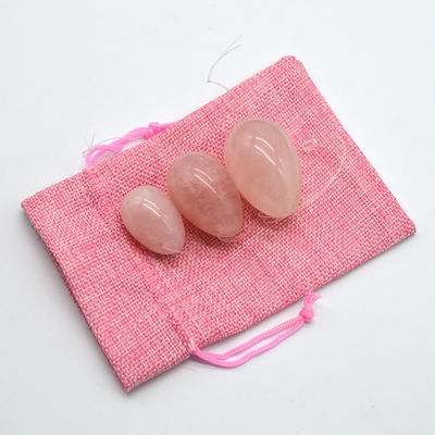 Tecnica lucidata Uova Yoni per esercizi di Kegel Rose Quartz Giada Pietre a forma di uovo