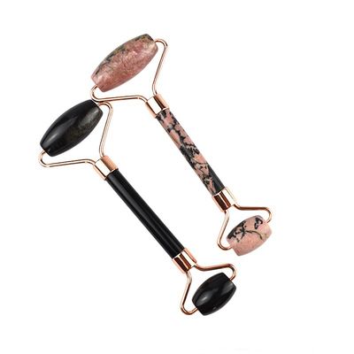 Pietra preziosa 100% naturale Ossigeno nero Faciale Giada Guasha Massaggiatore Gua Sha Massaggio Faciale Strumenti di bellezza Strumenti per la cura della pelle