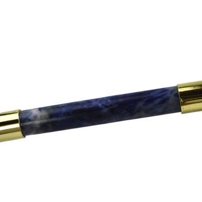 Blu Sodalite Face Guasha Roller 100% naturale cristallo Gua Sha massaggiatore per la cura della pelle e massaggio spa