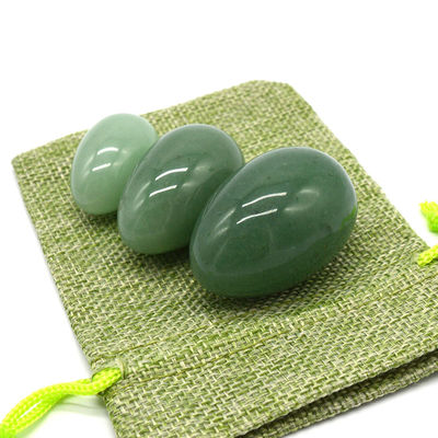 Tecnico lucidato 100% verde naturale uova di giada vaginale palle Ben Wa per donne
