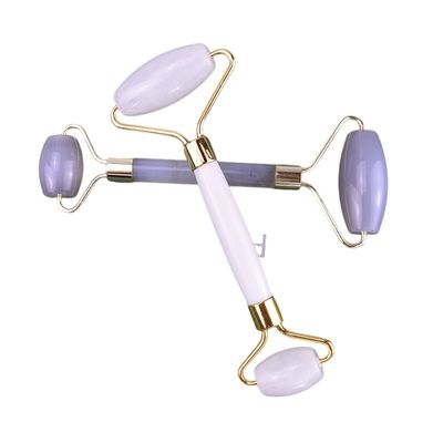 Strumenti di massaggio Best seller Giada Bianca Naturale Guasha Massaggio Roller Face Ball Gua Sha Roller Massaggiatore Per Massaggiatore Faciale