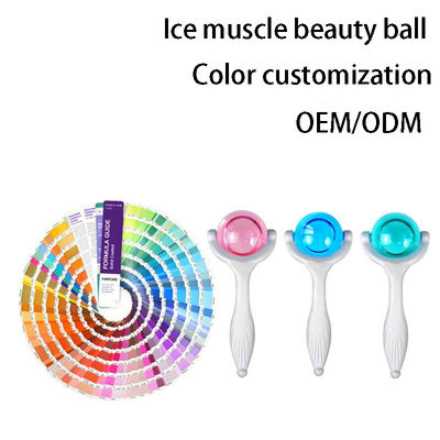 Cosmetici per il viso Gioco a sfera fredda Giochi personalizzati di ghiaccio Terapia per il serraggio della pelle Massaggiatore facciale