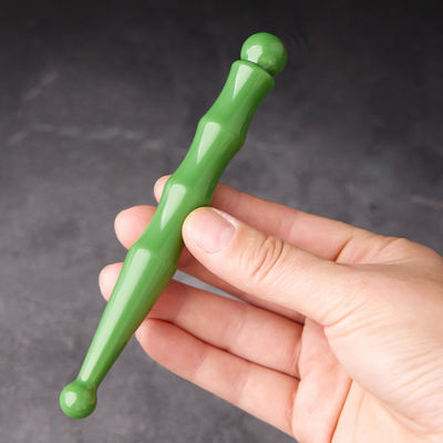 14.5cm Resina Double Head Acupoint Stick per massaggio facciale e strumento di stimolazione linfatica