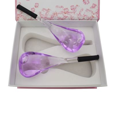 2024 Ice Globe Glass Beauty Ice Massaggio Faciale Strumenti di Massaggio Viola Massaggio Palla per Donna Occhi Collo Asmr da Prodotti Popolari