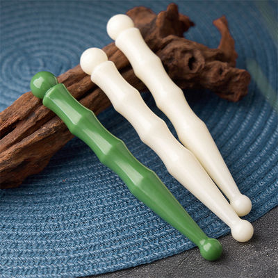14.5cm Resina Double Head Acupoint Stick per massaggio facciale e strumento di stimolazione linfatica