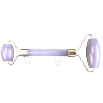 Roller di agate grigio per massaggi facciali per la cura naturale della pelle e lo smaltimento facciale