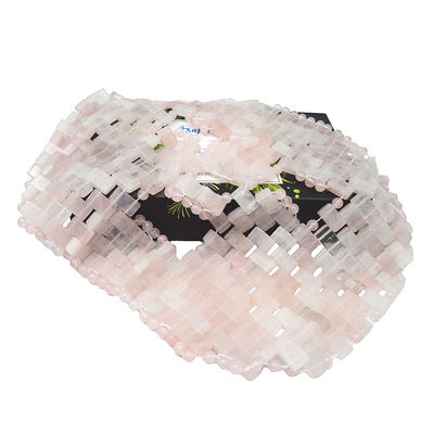 Maschera per il viso lucidata Maschera per il sonno in gioiello naturale Giada Maschera per il sonno rosa Quarzo Occhio Anti-invecchiamento Caldo o freddo Utilizzando la pietra