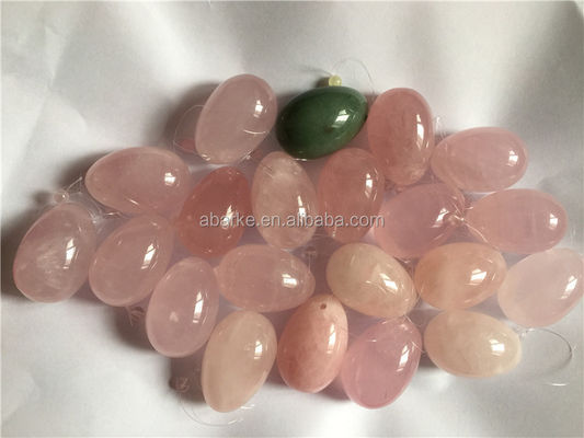 Uova Yoni di quarzo rosa di medie dimensioni 2024 Prodotto di tendenza per la terapia di riabilitazione