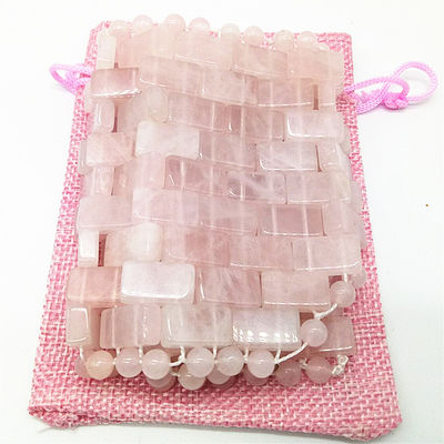 OEM Accepted Pink Rose Quartz Eye Mask Natural Gemstone Jade Sleep Mask per Anti-Aging Caldo o Freddo nel 2024