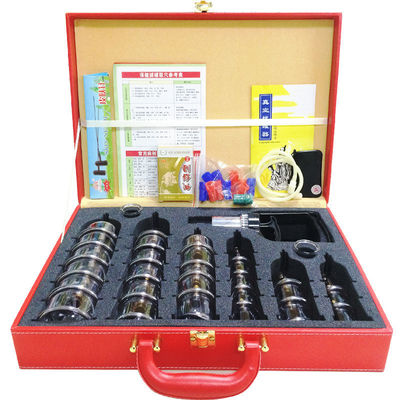 Strumenti di massaggio Set di coppe di vetro aspirato cinese Coppe di pressione negativa aspirata Terapia per il dolore muscolare da cellulite