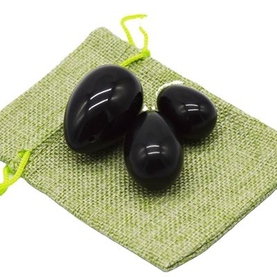 Hand Carved 2024 Black Obsidian Yoni Eggs Kegel Exercise Tool per la salute e il benessere delle donne