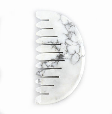 Riduci senza sforzo la tensione del cuoio capelluto con Natura White Turquoise Jade Hair Comb Gua Sha Tools