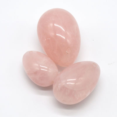 Tecnica lucida Quarzo rosa e giada Uova Yoni Top Kegel Esercizio di scelta per le donne