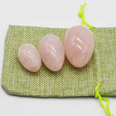 Tecnica lucida Quarzo rosa e giada Uova Yoni Top Kegel Esercizio di scelta per le donne