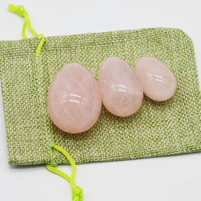 Tecnica lucida Quarzo rosa e giada Uova Yoni Top Kegel Esercizio di scelta per le donne